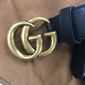 New Gucci belt black/gold